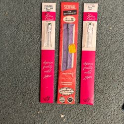 8 vintage Zippers