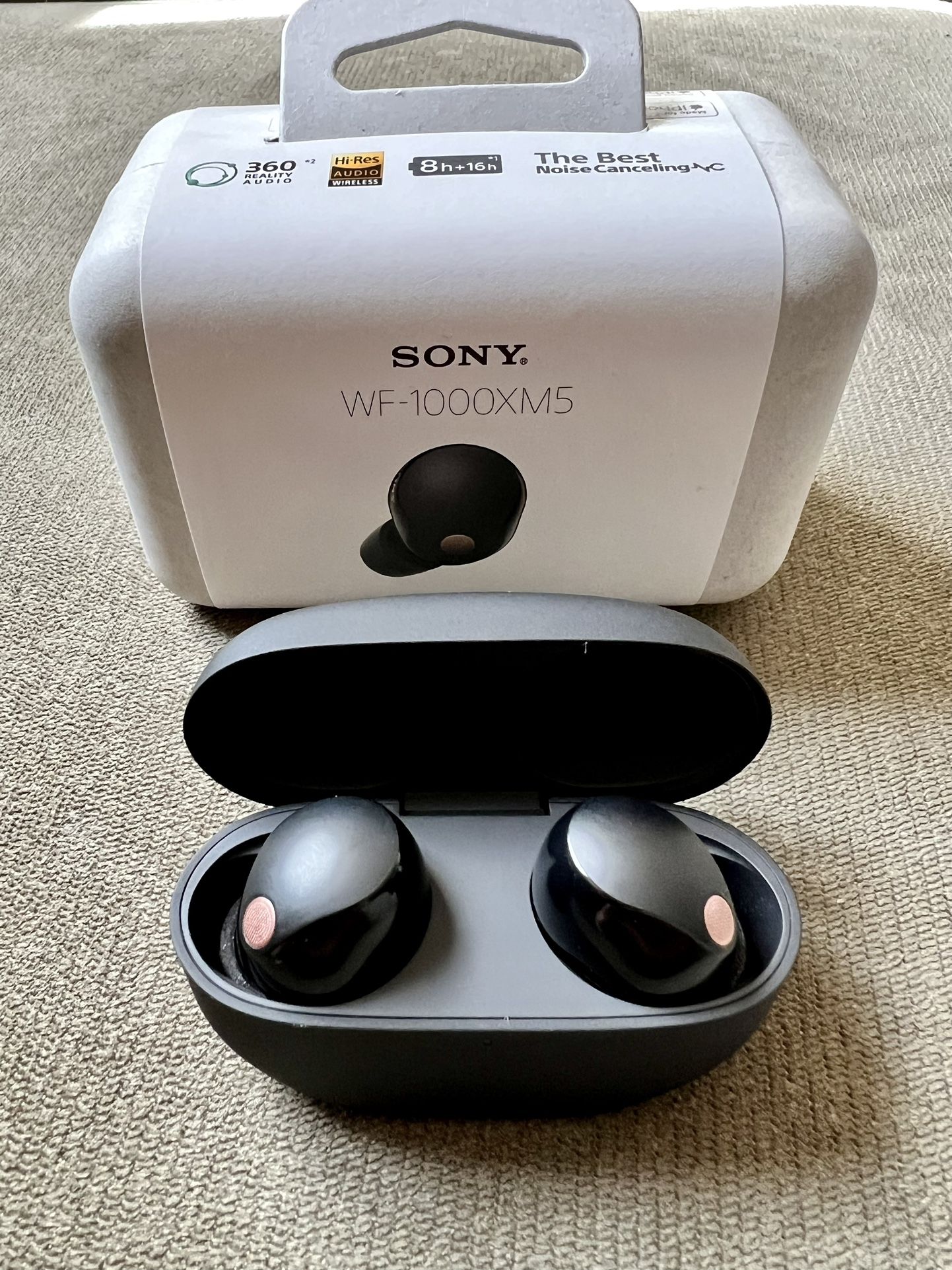 SONY WF-1000XM5 WIRELESS EARBUDS LIKE NEW