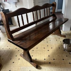 Hardwood bench/Pew