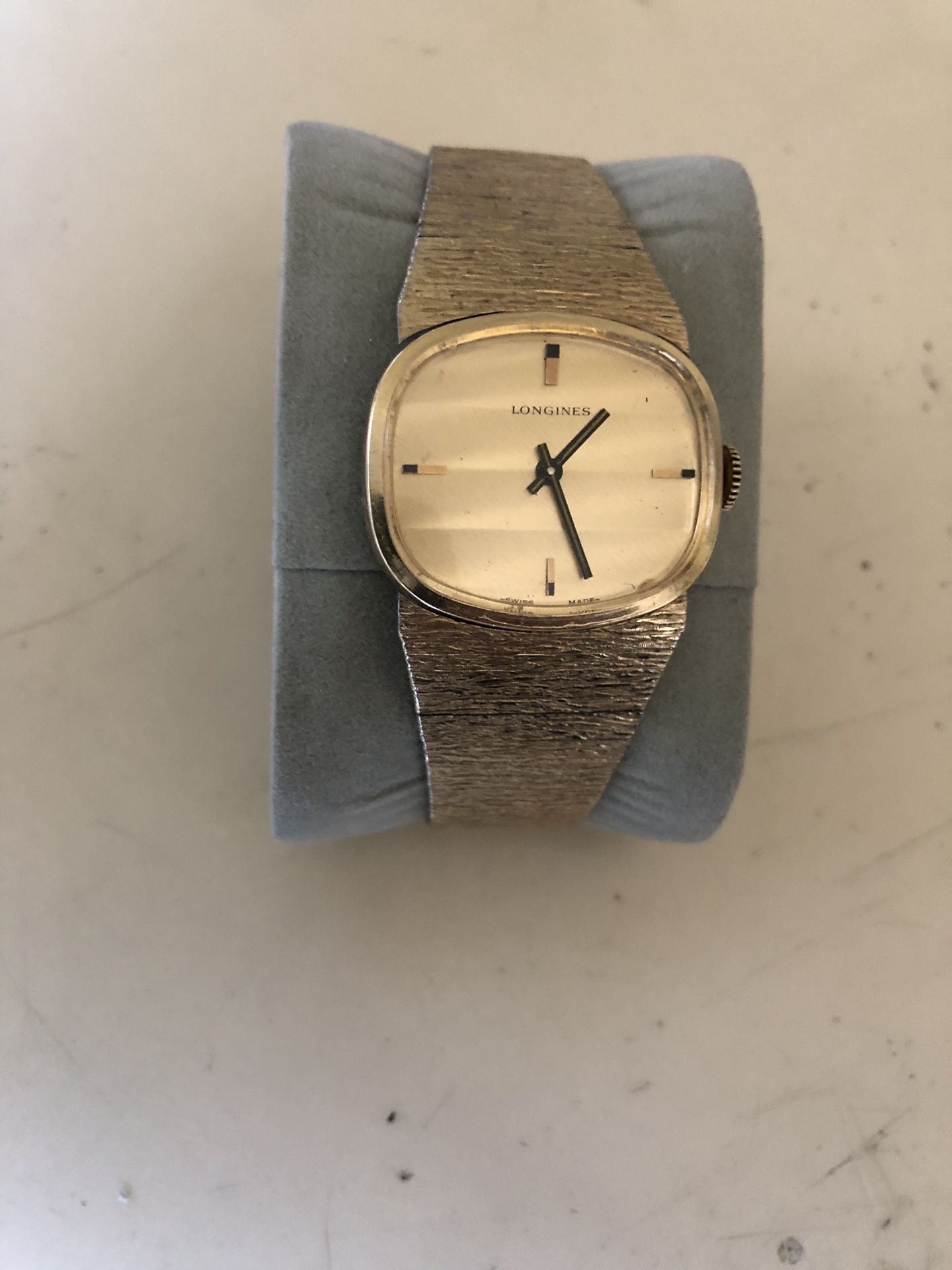 Vtg Longines From The 70s Hand Wind Gold Plated Very Good Condition Works Perfect