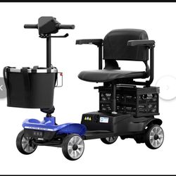 Foldable 4-Wheel Mobility Scooter for Seniors