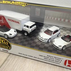 Hot Wheels Honda Diorama Civic Type R S2000 NSX 