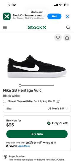 Mens Nike sb heritage vulc 8.5