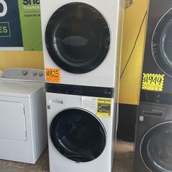 New LG ThinQ WashTower Single Unit Washer & Gas Dryer