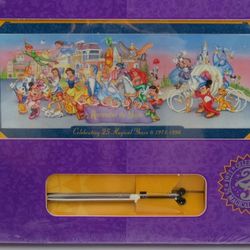 Walt Disney's Remember the Magic 25th Anniversary Commemorative Ticket and Pen Set.