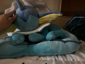 Sleeping vaporeon plush