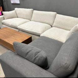 Modular Cloud Plush Sectionals Sofas Couchs With İnterest Free Payment Options 