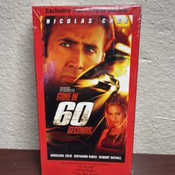 Gone in 60 Seconds (VHS, 2001, Exclusive Video Bonus Edition) Brand New