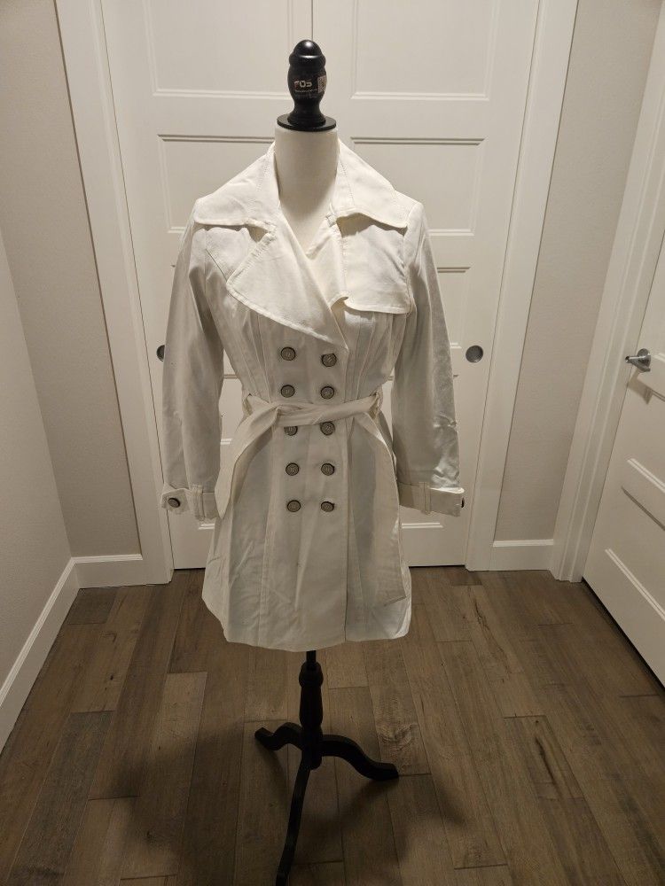 Women's White  Zara Coat - Size Small 