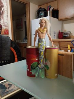 Ken Merman Doll with Silver Tail