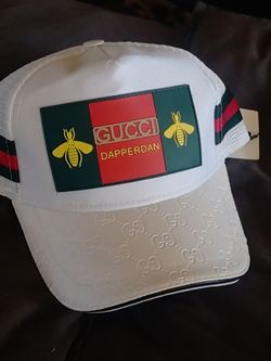 Gucci Bee Patch Trucker Cap White