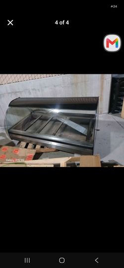 Commercial Curved Glass Display Case