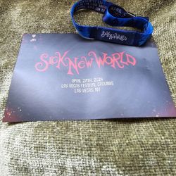 Vip Sick New World Ticket / Wristband 