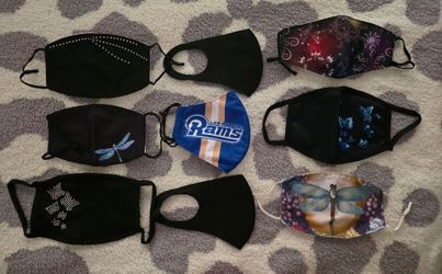 Los Angeles Rams NFL Fan Mask & Fashion Cloth Face Cover Variety Lot - 8 Pack