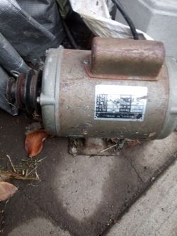 Single phase moter3/4 hp good running moter make offer