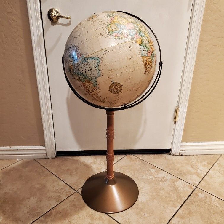 Vintage Replogle 16” Floor Globe