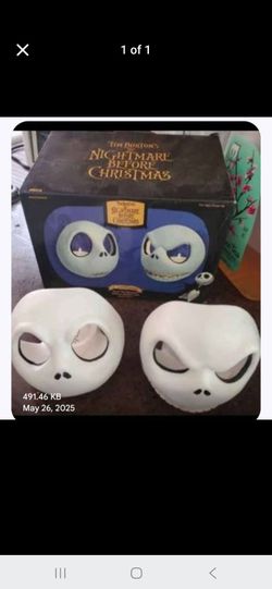 Nightmare Before Christmas Jack Skellington Mask Set
