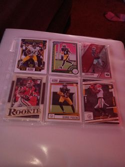 6 rookie George pickens cards and 1 rookie derrick Henry card