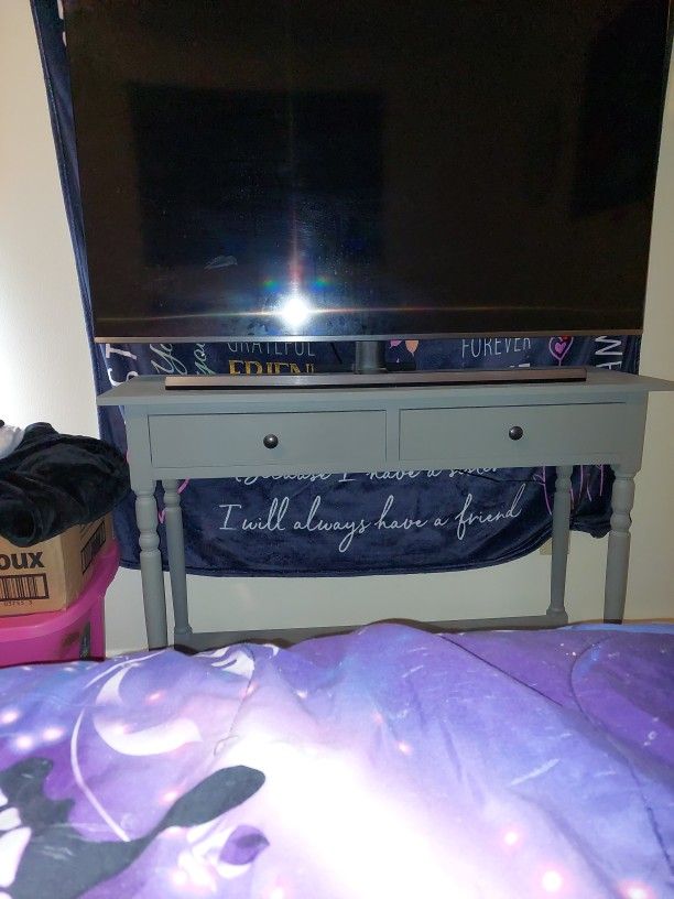 TV, Stand And TV EVERYTHING NEEDS TO GO Moving Come Make Offers