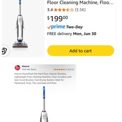 Hoover PowerDash Pet Hard Floor Cleaner Machine.