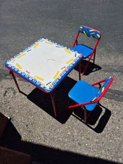 Kids Alphabet & Number Table N Chairs set $10 See Video