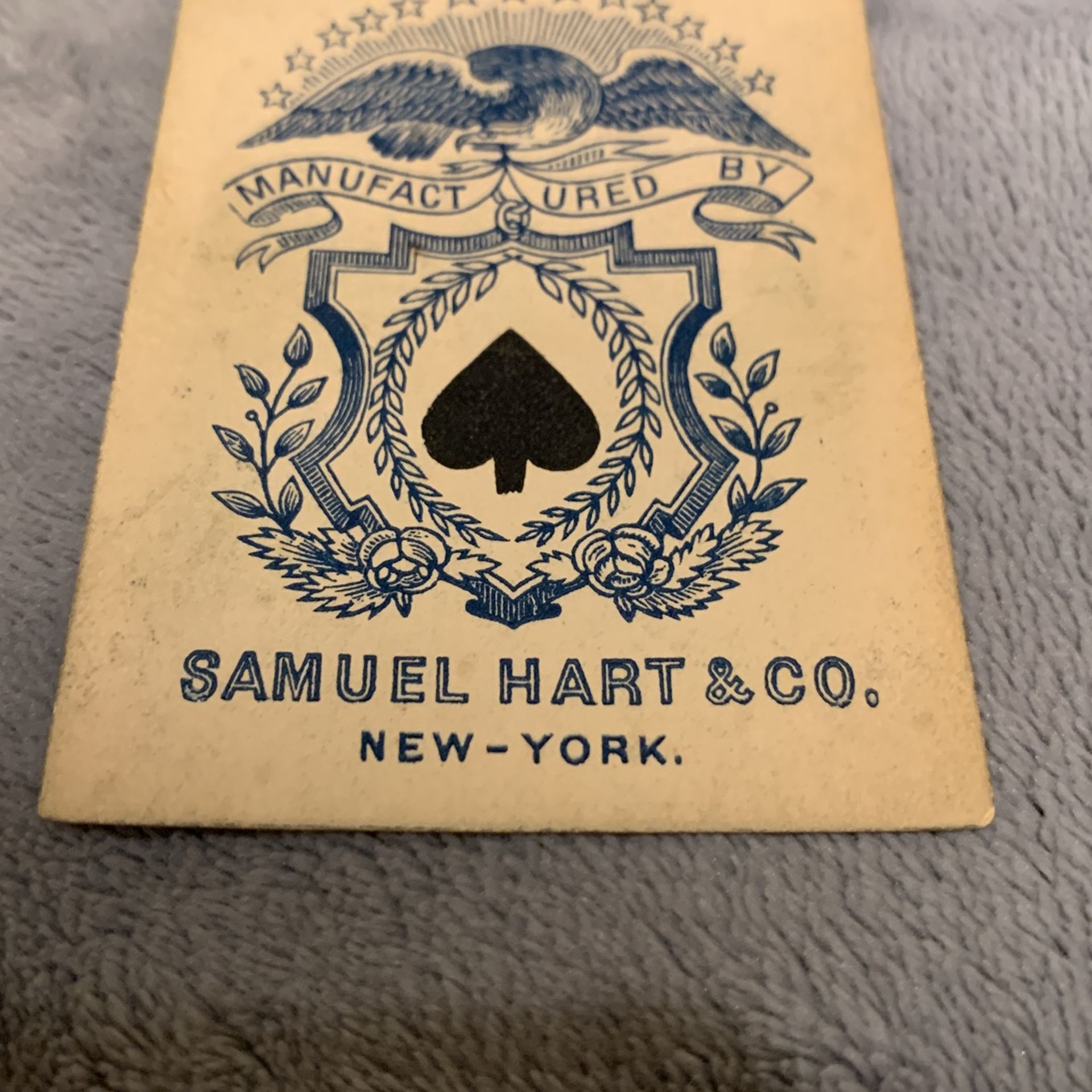 Samuel Hart & Co. Complete Deck Of Antique Playing Cards.