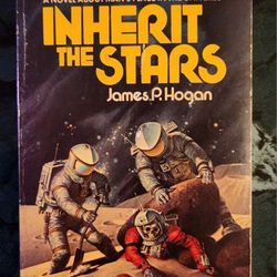 Inherit the Stars James P. Hogan 1981 Rare Vintage Sci-fi Paperback Book Del Rey