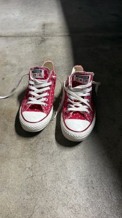 Red converse  shoes