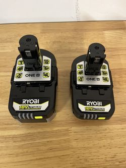 Ryobi 18v High Performance Batteries (4ah & 2ah)