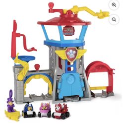 Brand New PAW Patrol: Air Rescue, Pup Squad Airport Playset with Chase, Marshall & Skye Vehicles for Kids Ages 3+