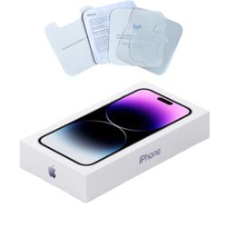 Apple iPhone 14 Pro Deep Purple 256gb EMPTY box and INSERTS only A2650 MQ1D3LL/A