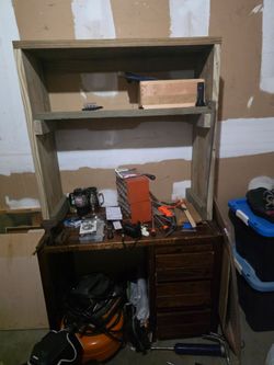 wooden desk