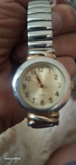 Vintage stainless steel analog watch