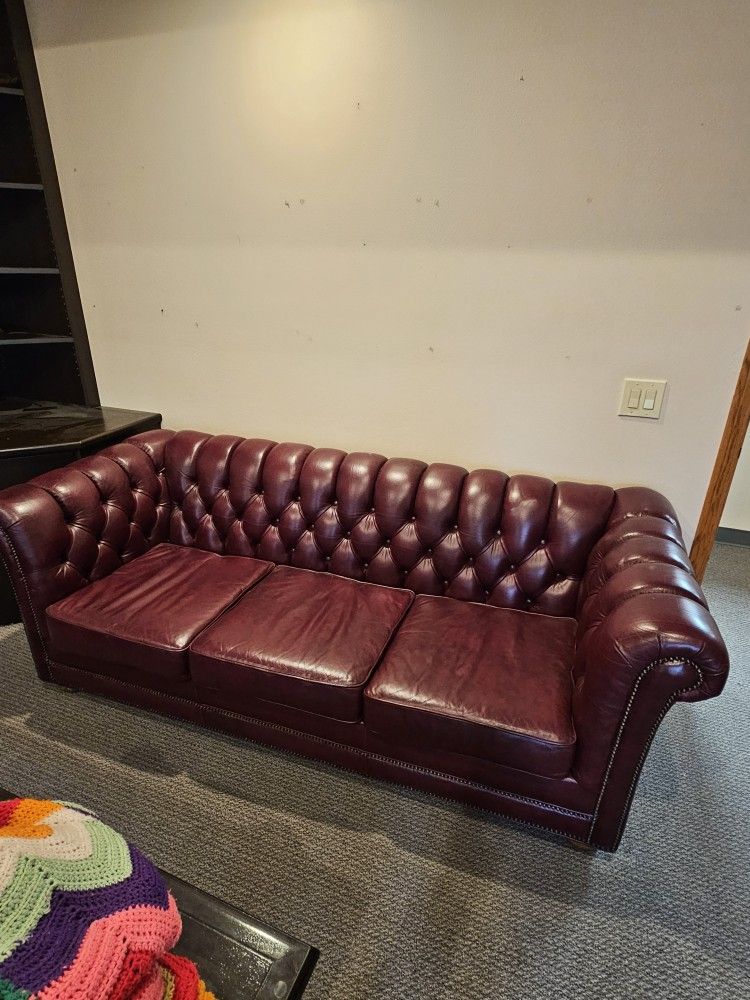 Beautiful Leather Couches For Sale. Several Available.