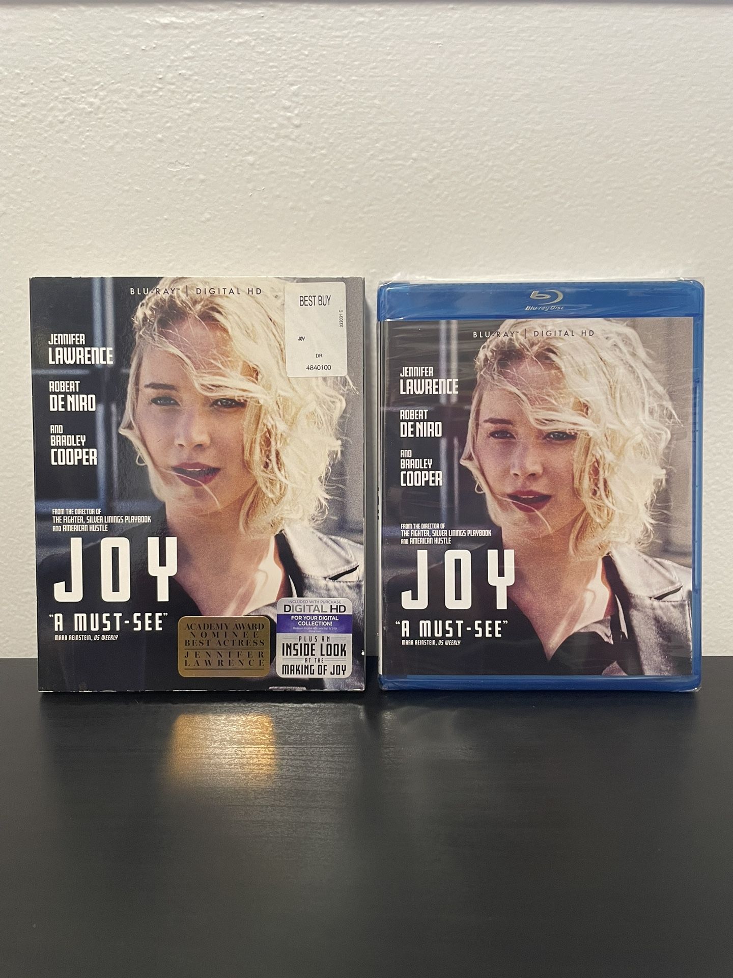 Joy Blu Ray Movie NEW SEALED w/ Slip Cover Jennifer Lawrence Bradley Cooper 2016