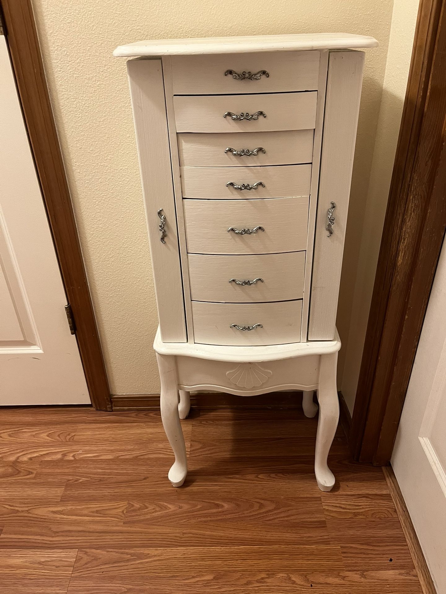 White Jewelry Armoire