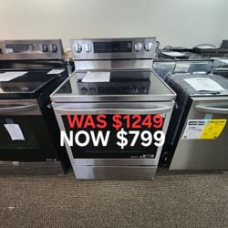 6.3 Cu. Ft. Smart True Convection Instaview Electric Range Single Oven With Air Fry 