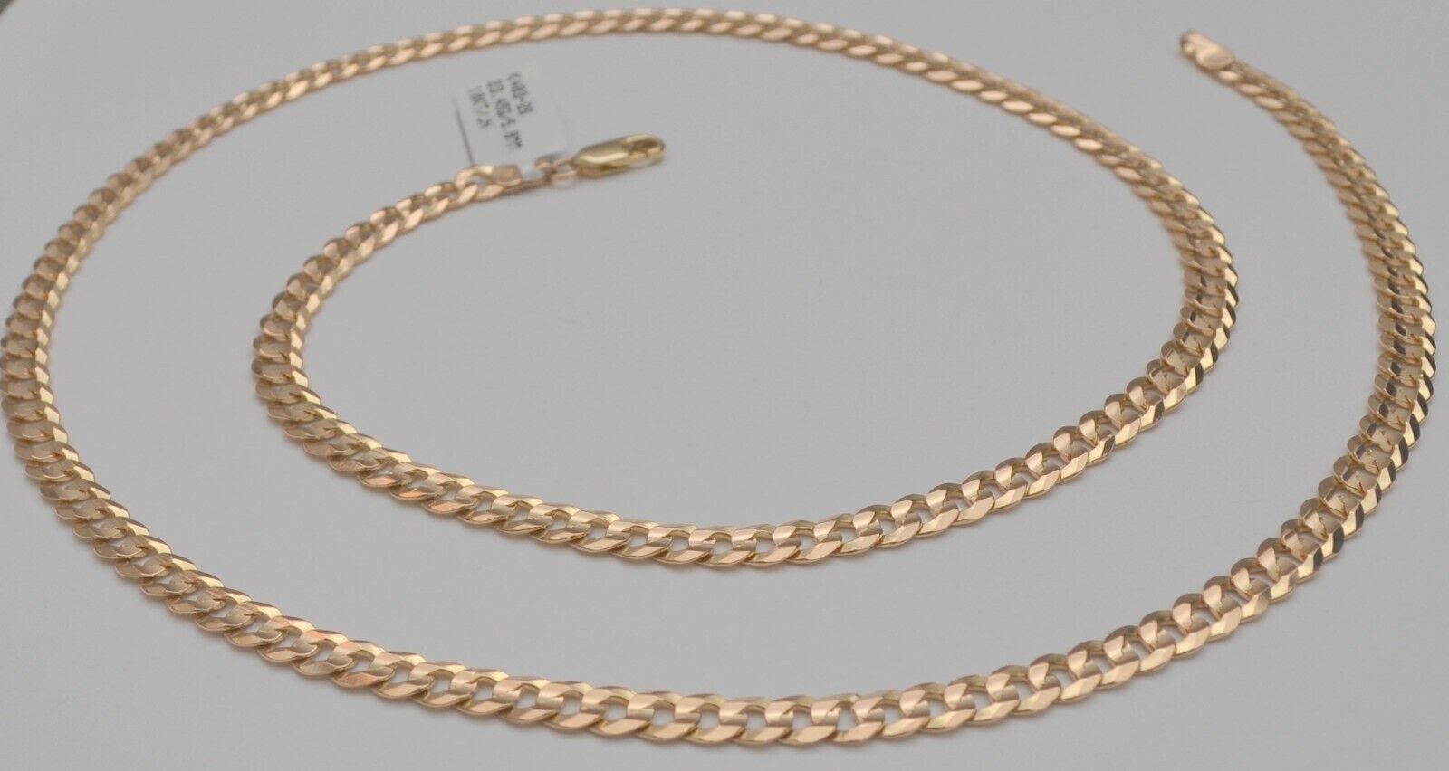 10K Yellow Gold Cuban Curb Link Chain Necklace 26 Inches 23.4 Gr 5.6 mm