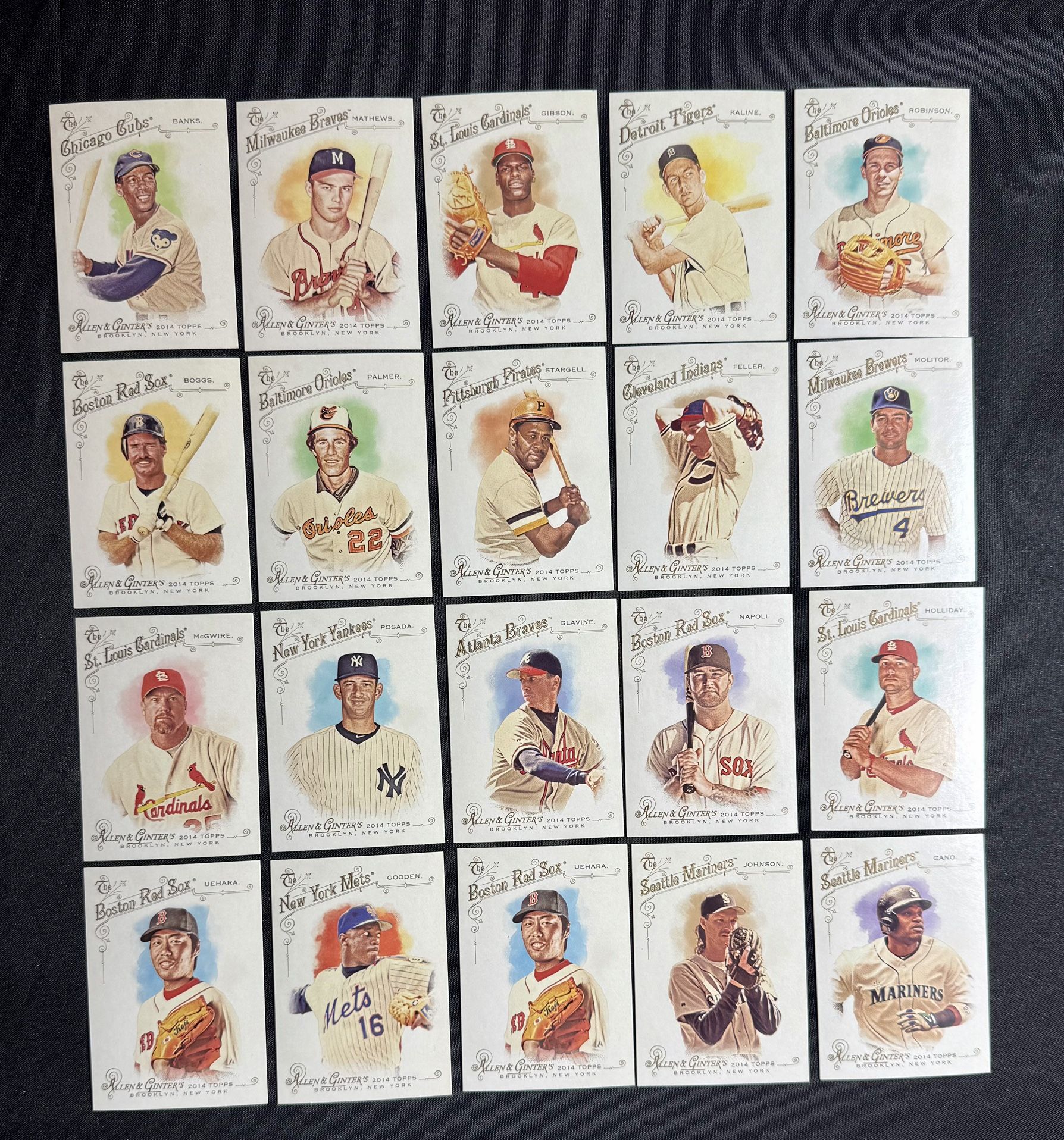 Lot of 20 - Allen & Ginter’s  2014 Baseball Cards See Photos Card #’s In Description 