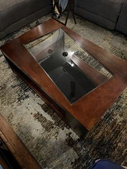 Coffee Table Modern Wood And Glass