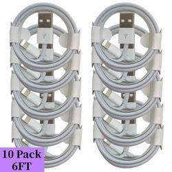 10 Pack 6FT OEM Fast Charger Cable Cord For iPhone 5 6 7 8 X Pro Max 11 12 13 14