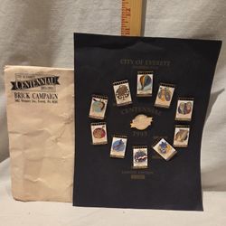 "Everett, Washington " Limited Edition Centennial Label Pins,lot Of 11 VTG 1993 Numbered 325/500