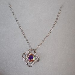 1  Carat Moissanite Diamond Pendant Necklace