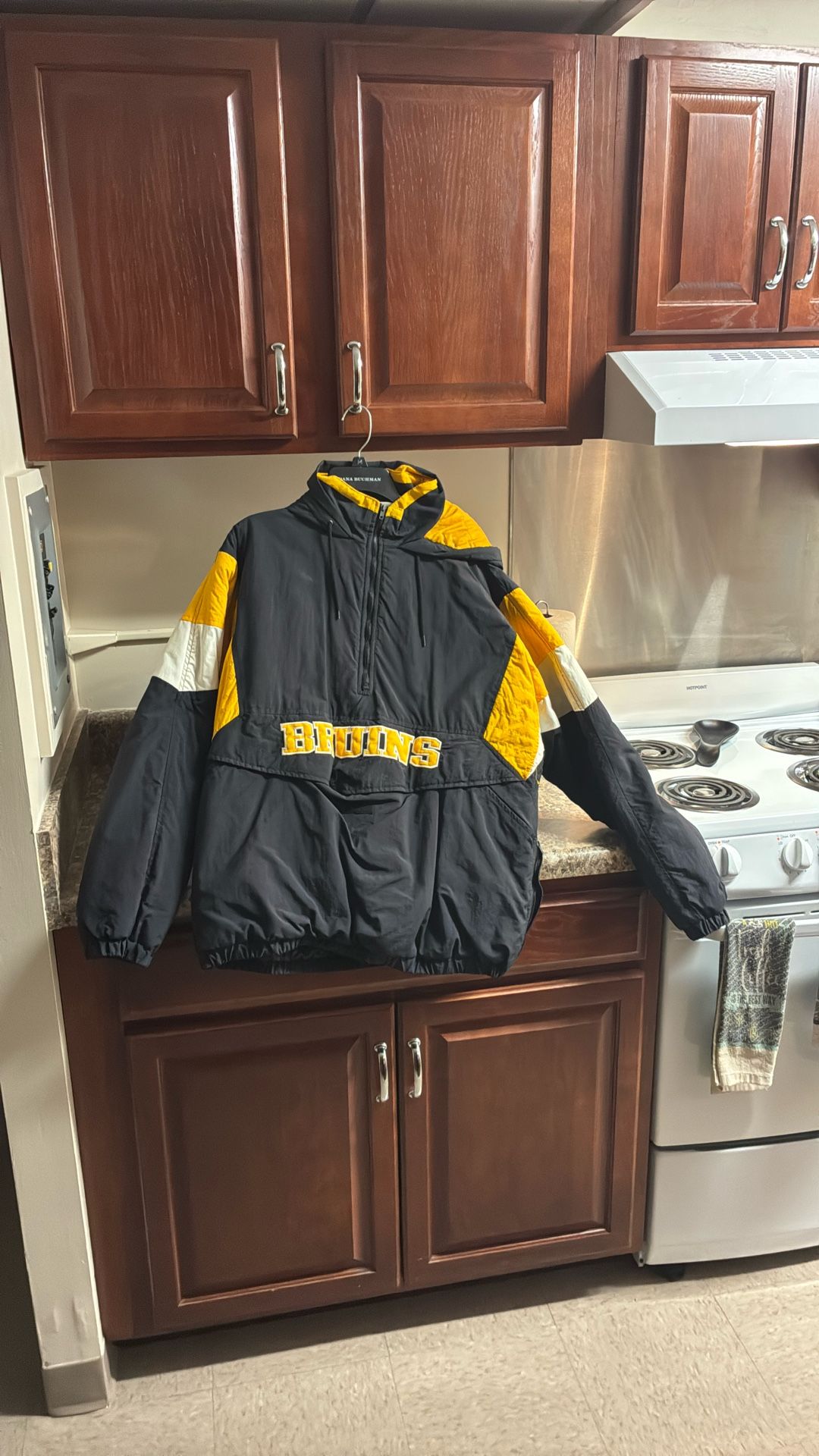 BRUINS Overcoat/Hoodie (price Negotiable)