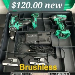 Metabo  drill set $120.00 New brushless