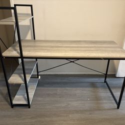 Desk With Shelves 