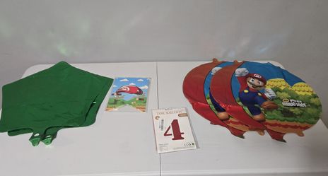 Super Mario Bros Party Balloons And Banner