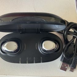 Used Nuheara Model NU317 Intelligent Wireless Earbuds With Case And Cable Charger