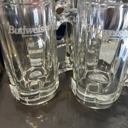 Budweiser Beer Mug Glass