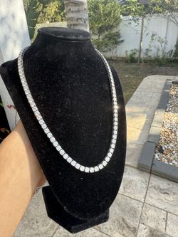 Diamond Test Approved Moissanite Tennis Necklace 